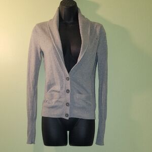 American Eagle Outfitters Light Gray Cardigan